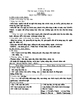 Kế hoạch bài dạy Lớp 4 - Tuần 4 - Năm học 2021-2022 - Nguyễn Thị Thanh Hoàn