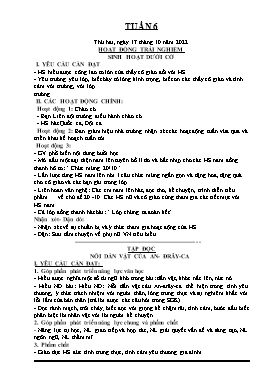 Kế hoạch bài dạy Lớp 4 - Tuần 6 - Năm học 2022-2023 - Nguyễn Đức Đồng