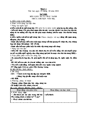 Kế hoạch bài dạy Lớp 4 - Tuần 7 - Năm học 2021-2022 - Nguyễn Thị Thanh Hoàn