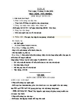 Kế hoạch bài dạy Lớp 5 - Tuần 15 - Năm học 2022-2023 - Nguyễn Thị Thanh Hoàn
