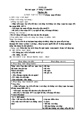 Kế hoạch bài dạy Lớp 5 - Tuần 16 - Năm học 2021-2022 - Nguyễn Thị Mai Hiên