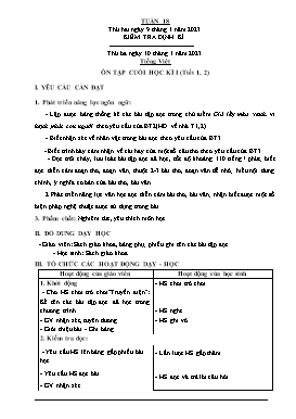 Kế hoạch bài dạy Lớp 5 - Tuần 18 - Năm học 2022-2023 - Nguyễn Thị Thanh Hoàn