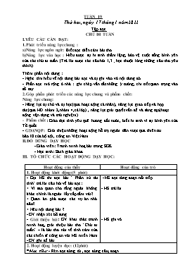 Kế hoạch bài dạy Lớp 5 - Tuần 19 - Năm học 2021-2022 - Nguyễn Thị Mai Hiên