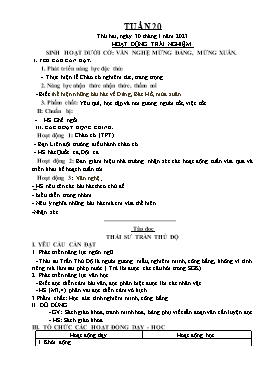 Kế hoạch bài dạy Lớp 5 - Tuần 20 - Năm học 2022-2023 - Nguyễn Thị Thanh Hoàn