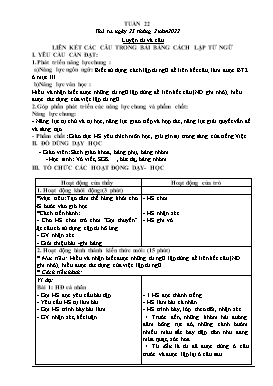 Kế hoạch bài dạy Lớp 5 - Tuần 22 - Năm học 2021-2022 - Nguyễn Thị Mai Hiên