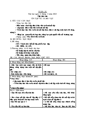 Kế hoạch bài dạy Lớp 5 - Tuần 25 - Năm học 2022-2023 - Nguyễn Thị Thanh Chương