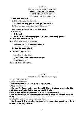 Kế hoạch bài dạy Lớp 5 - Tuần 27 - Năm học 2022-2023 - Nguyễn Thị Mai Hiên