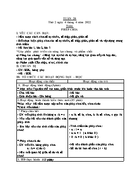 Kế hoạch bài dạy Lớp 5 - Tuần 28 - Năm học 2021-2022 - Hồ Thị Anh Đào