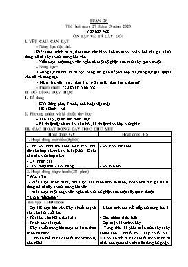 Kế hoạch bài dạy Lớp 5 - Tuần 28 - Năm học 2022-2023 - Nguyễn Thị Thanh Chương