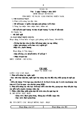 Kế hoạch bài dạy Lớp 5 - Tuần 29 - Năm học 2022-2023 - Nguyễn Thị Thanh Hoàn