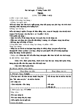 Kế hoạch bài dạy Lớp 5 - Tuần 3 - Năm học 2021-2022 - Nguyễn Thị Mai Hiên