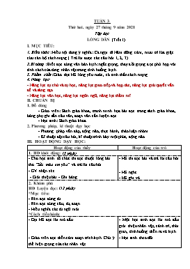 Kế hoạch bài dạy Lớp 5 - Tuần 3 - Năm học 2021-2022 - Nguyễn Thị Thanh Chương