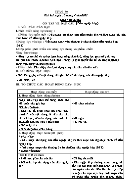 Kế hoạch bài dạy Lớp 5 - Tuần 30 - Năm học 2021-2022 - Nguyễn Thị Mai Hiên