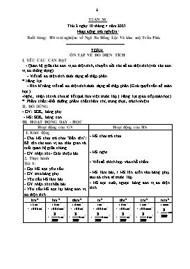 Kế hoạch bài dạy Lớp 5 - Tuần 30 - Năm học 2022-2023 - Nguyễn Thị Thanh Hoàn