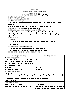Kế hoạch bài dạy Lớp 5 - Tuần 34 - Năm học 2022-2023 - Nguyễn Thị Thanh Chương