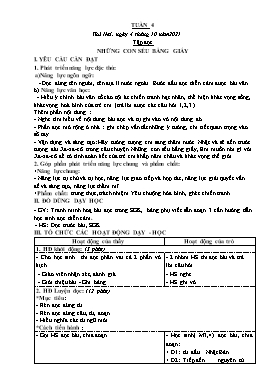 Kế hoạch bài dạy Lớp 5 - Tuần 4 - Năm học 2021-2022 - Nguyễn Thị Mai Hiên