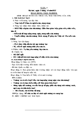 Kế hoạch bài dạy Lớp 5 - Tuần 4 - Năm học 2022-2023 - Nguyễn Thị Mai Hiên