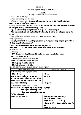 Kế hoạch bài dạy Lớp 5 - Tuần 8 - Năm học 2021-2022 - Nguyễn Thị Mai Hiên
