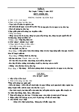 Kế hoạch bài dạy Lớp 5 - Tuần 9 - Năm học 2022-2023 - Nguyễn Thị Thanh Hoàn