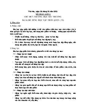Kế hoạch bài dạy Mĩ thuật Lớp 1, 2, 3 - Tuần 22 - Năm học 2021-2022 - Nguyễn Song Hào