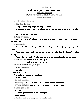 Kế hoạch bài dạy Mĩ thuật Tiểu học - Tuần 24 - Năm học 2022-2023 - Nguyễn Thị Thanh Tâm