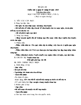 Kế hoạch bài dạy Mĩ thuật Tiểu học - Tuần 29 - Năm học 2022-2023 - Nguyễn Thị Thanh Tâm