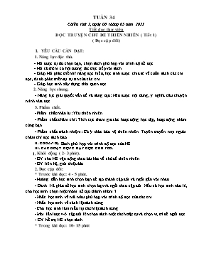 Kế hoạch bài dạy Mĩ thuật Tiểu học - Tuần 34 - Năm học 2022-2023 - Nguyễn Thị Thanh Tâm