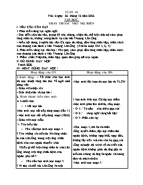 Kế hoạch bài dạy Tập đọc Lớp 5 - Tuần 2 đến tuần 16 - Năm học 2022-2023 - Phạm Bích Luận