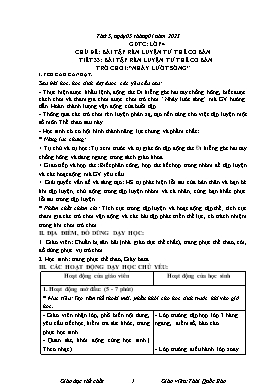 Kế hoạch bài dạy Thể dục Lớp 4, 5 - Tuần 17 - Năm học 2022-2023 - Thái Quốc Bảo