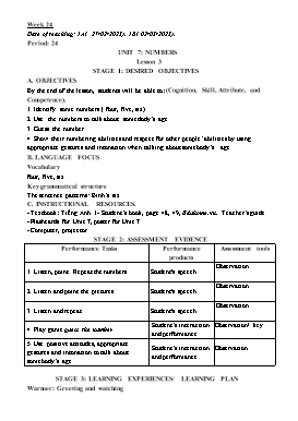 Kế hoạch bài dạy Tiếng Anh Tiểu học - Tuần 24 - Năm học 2022-2023 - Lê Thị Ánh