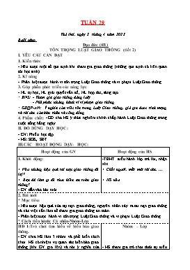 Kế hoạch bài dạy Tiểu học - Tuần 29 - Năm học 2022-2023 - Lê Đức Tuệ