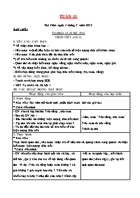 Kế hoạch bài dạy Tiểu học - Tuần 33 - Năm học 2022-2023 - Lê Đức Tuệ