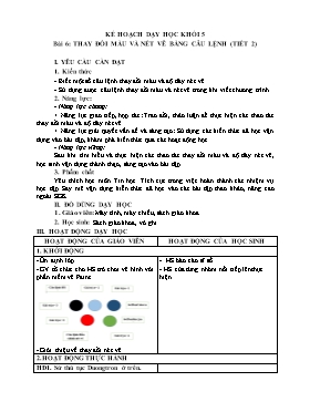Kế hoạch bài dạy Tin học Lớp 3, 4, 5 - Tuần 28 - Năm học 2021-2022 - Trịnh Đức Hữu