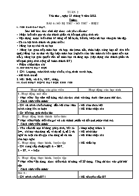 Kế hoạch bài dạy Toán Lớp 2 - Tuần 2 đến tuần 16 - Năm học 2022-2023 - Phạm Bích Luận