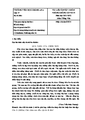 Tài liệu ôn tập lần 15 môn Tiếng Việt Khối 5 - Năm học 2021-2022 - Trường Tiểu học Chánh An A (Có đáp án)