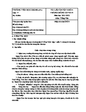 Tài liệu ôn tập lần 3 môn Tiếng Việt Khối 4 - Năm học 2021-2022 - Trường Tiểu học Chánh An A (Có đáp án)