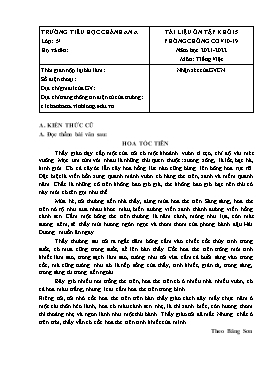 Tài liệu ôn tập lần 3 môn Tiếng Việt Khối 5 - Năm học 2021-2022 - Trường Tiểu học Chánh An A (Có đáp án)