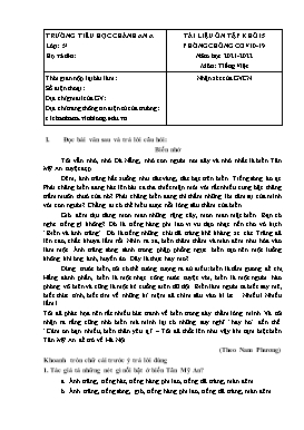 Tài liệu ôn tập lần 6 môn Tiếng Việt Khối 5 - Năm học 2021-2022 - Trường Tiểu học Chánh An A (Có đáp án)