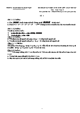 20 Đề khảo sát HSG cấp Huyện Toán 6 (Có đáp án)