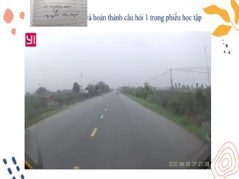 Bài giảng Khoa học tự nhiên 7 - Bài 8: Tốc độ và an toàn giao thông