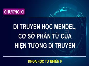 Bài giảng Khoa học tự nhiên 9 (Kết nối tri thức) - Chương XI: Di truyền học mendel, cơ sở phân tử của hiện tượng di truyền - Bài 36: Khái quát về di truyền học
