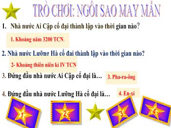 Bài giảng Lịch sử 6 - Tiết 11, Bài 6: Ai Cập và Lưỡng Hà cổ đại