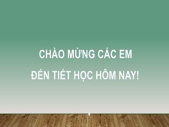 Bài giảng Toán 7 - Chương VI: Tỉ lệ thức và đại lượng tỉ lệ - Bài 20: Tỉ lệ thức