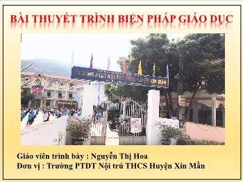 Bài thuyết trình Vận dụng phương pháp trò chơi và kỹ thuật sơ đồ tư duy để góp phần nâng cao hứng thú và hiệu quả trong môn Ngữ văn 6