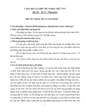 Chuyên đề bồi dưỡng học sinh giỏi môn Vật lý Nhiệt học