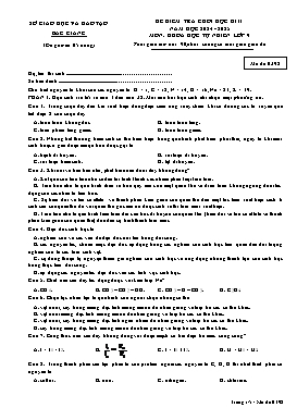 Đề kiểm tra cuối Khoa học tự nhiên 9 - Mã đề 0392 - Năm học 2024-2025 - Sở GD&ĐT Bắc Giang (Có đáp án)