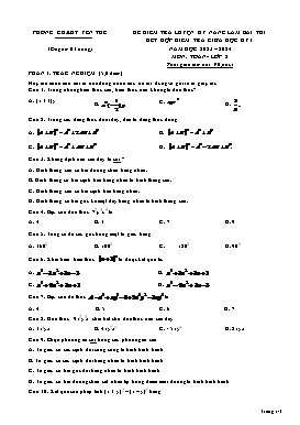 Đề kiểm tra giữa học kì I Toán 8 - Năm học 2023-2024 - PGD Yên Thế