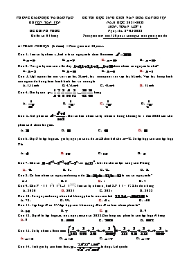 Đề thi HSG văn hóa cấp Huyện Toán 6 - Năm học 2021-2022 - PGD Huyện Tân Yên (Có đáp án)