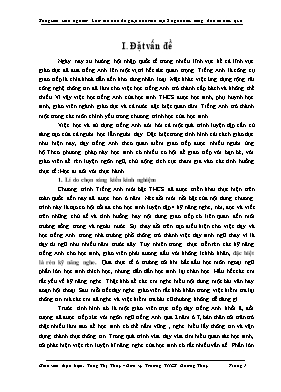 Làm thế nào để giúp học sinh lớp 8 nghe hiểu tiếng Anh có hiệu quả