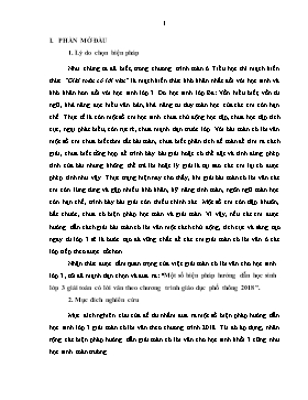 Một số biện pháp hướng dẫn học sinh lớp 3 giải toán có lời văn theo chương trình giáo dục phổ thông 2018